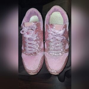 Womens Sz 8 Sparkly Pink Shoes